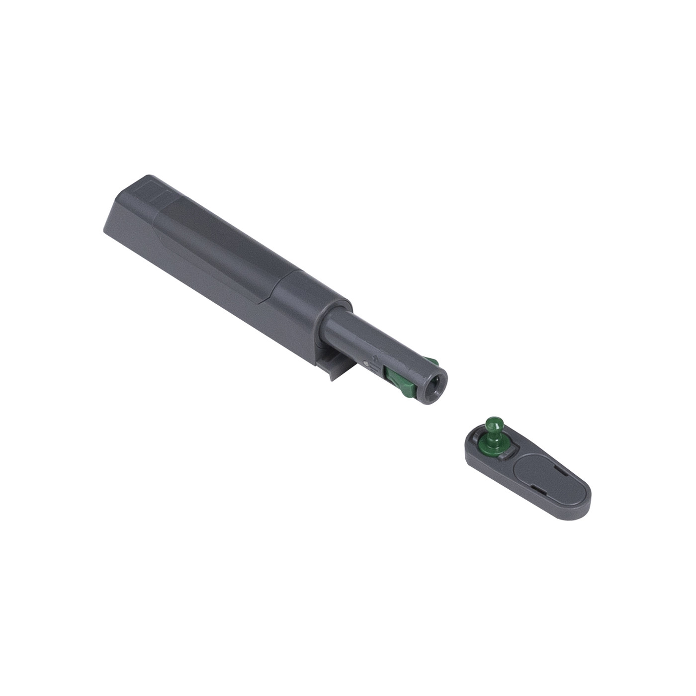 Механизм push to open накладной для шкафных фасадов серый AKS PLUS 105009