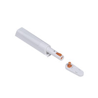 Толкатель push-to-open наконечник с фиксацией накладной белый AKS PLUS 105008