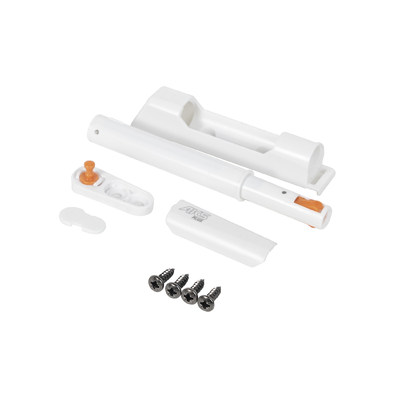 Толкатель push-to-open наконечник с фиксацией накладной белый AKS PLUS 105008