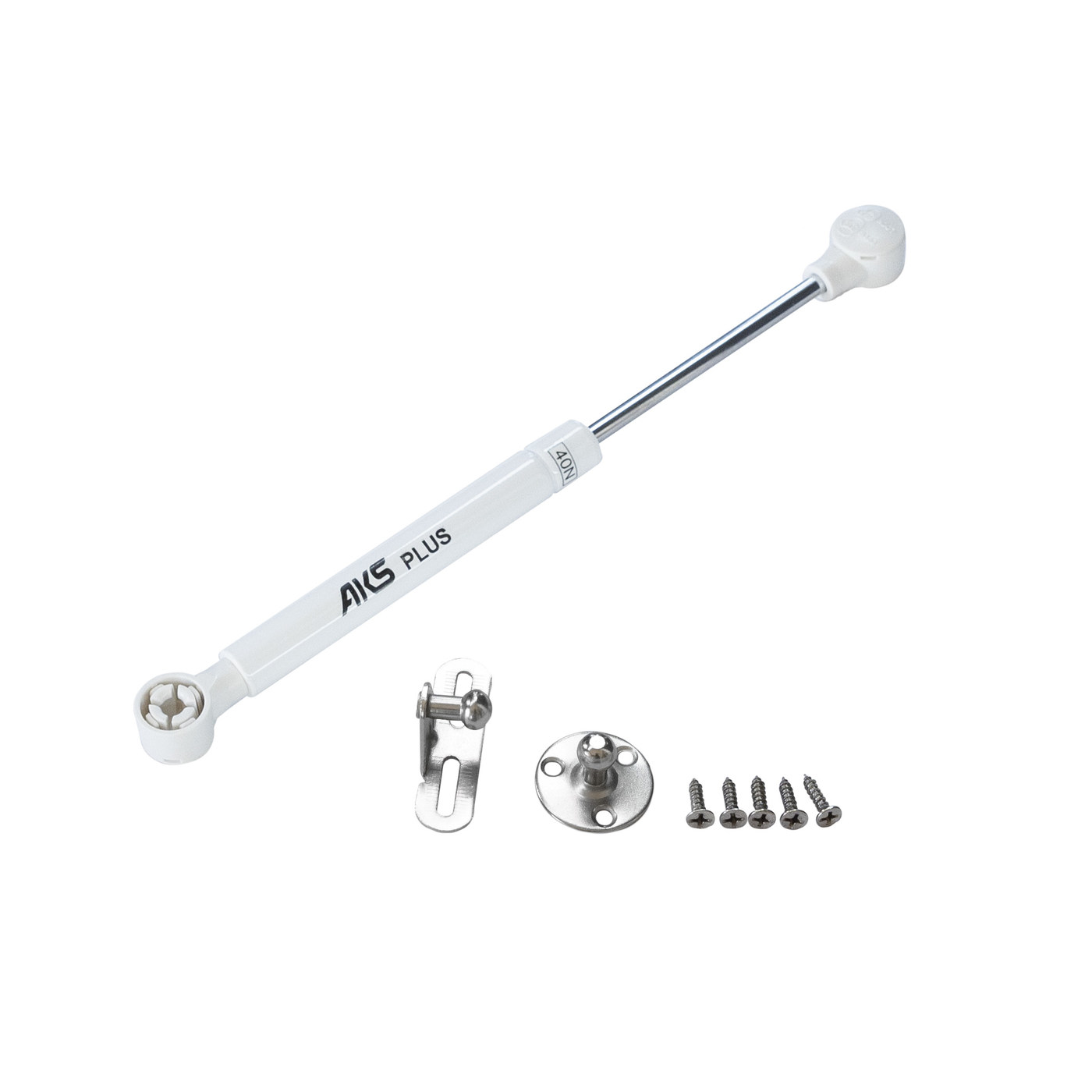 Газлифт 80N белый AKS PLUS  63001 (новый код 115818)