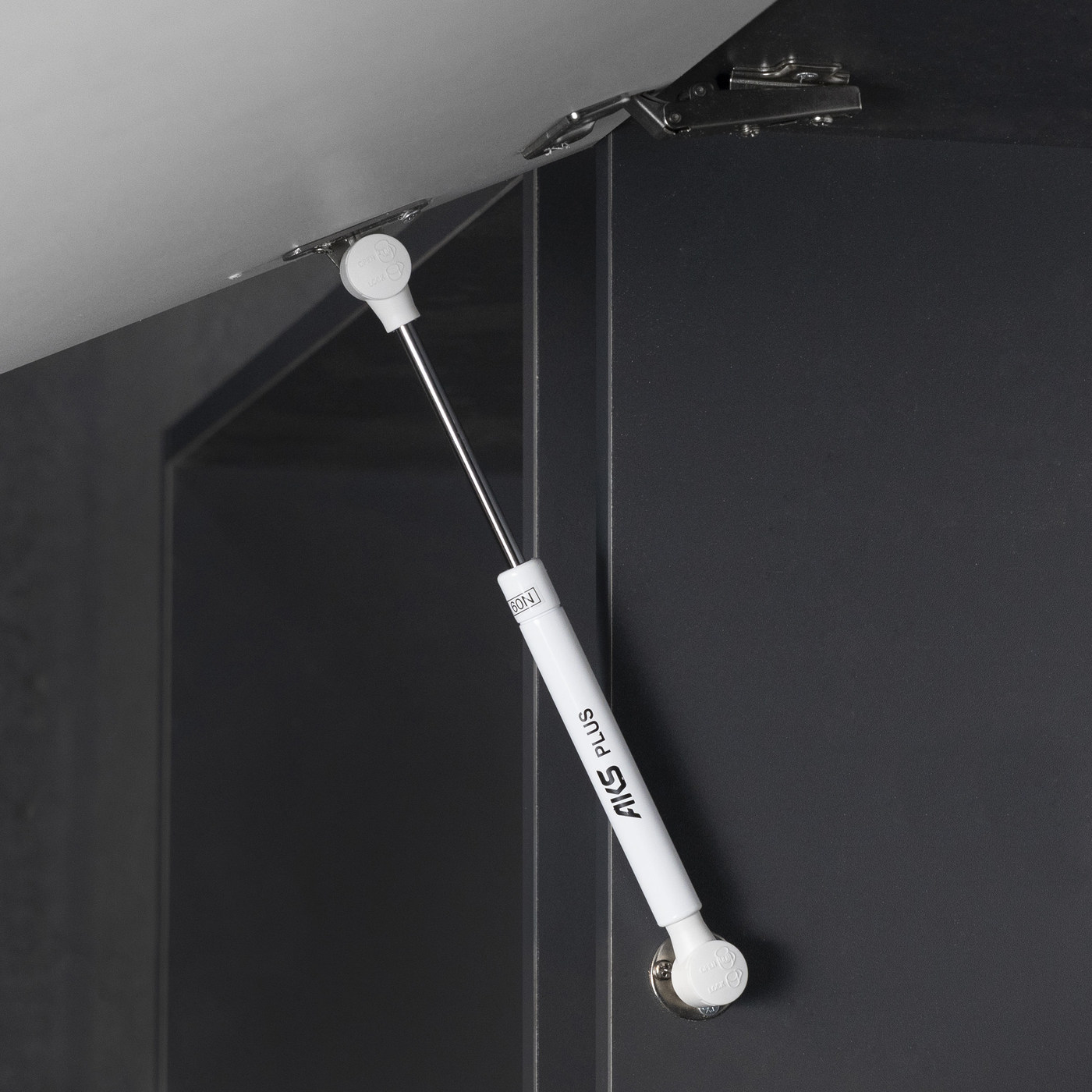 Газлифт 80N белый AKS PLUS  63001 (новый код 115818)