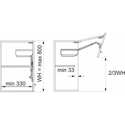 Подъемник TITAN на две двери 9-11кг AKS PLUS 73949