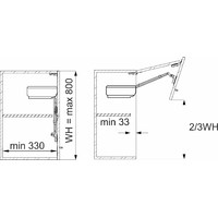 Подъемник TITAN на две двери 9-11кг AKS PLUS 73949