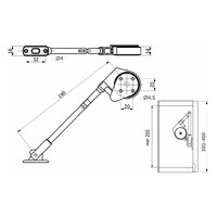 Подъемный механизм барный нижний SMART LIFT AKS 91224