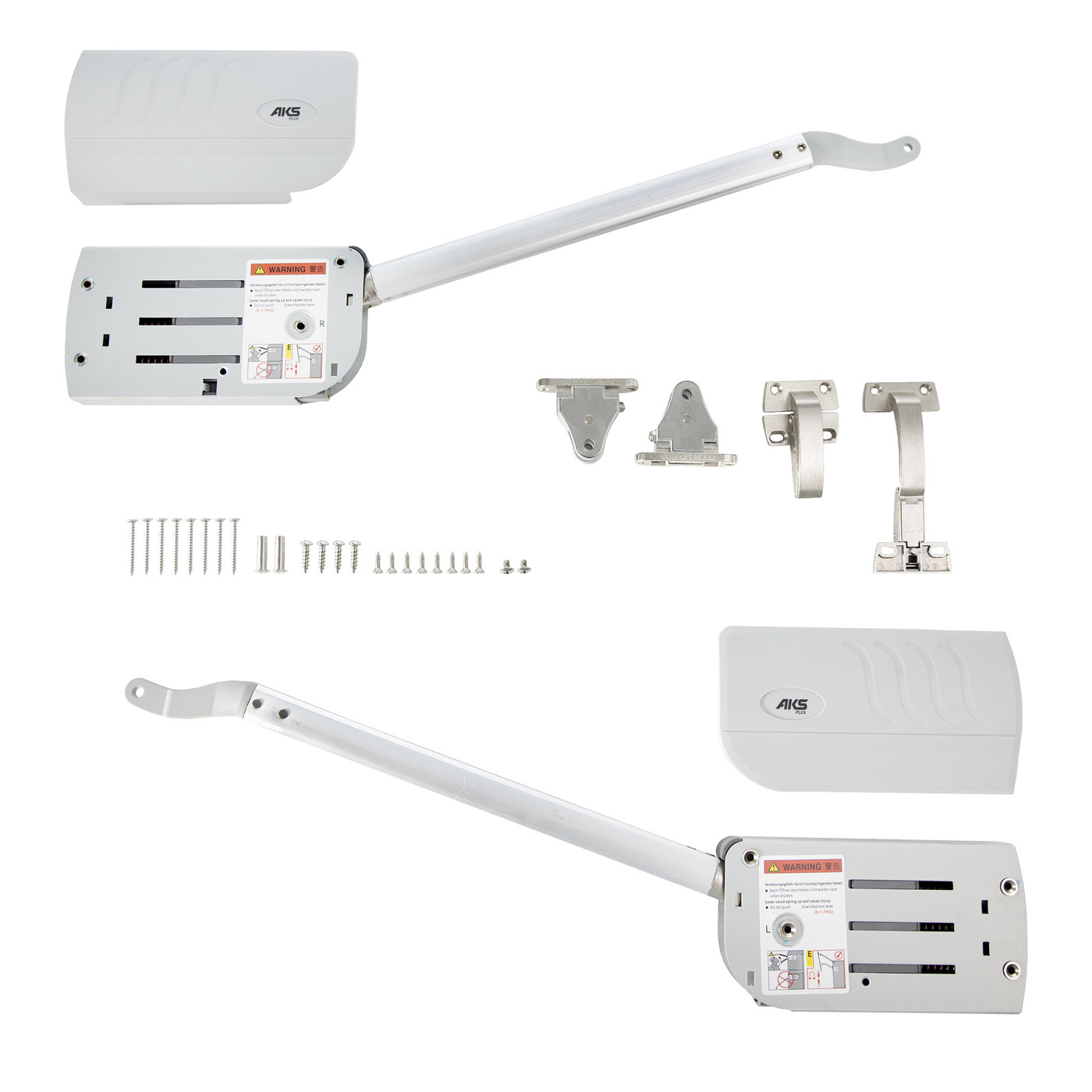 Подъемник HERMES на две двери 8-10 kg с доводчиком и фиксацией в любом положении AKS PLUS 63013