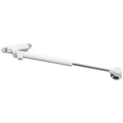 Подъемник газовый верхний 100N с доводчиком и фиксацией в положении белый AKS 73082