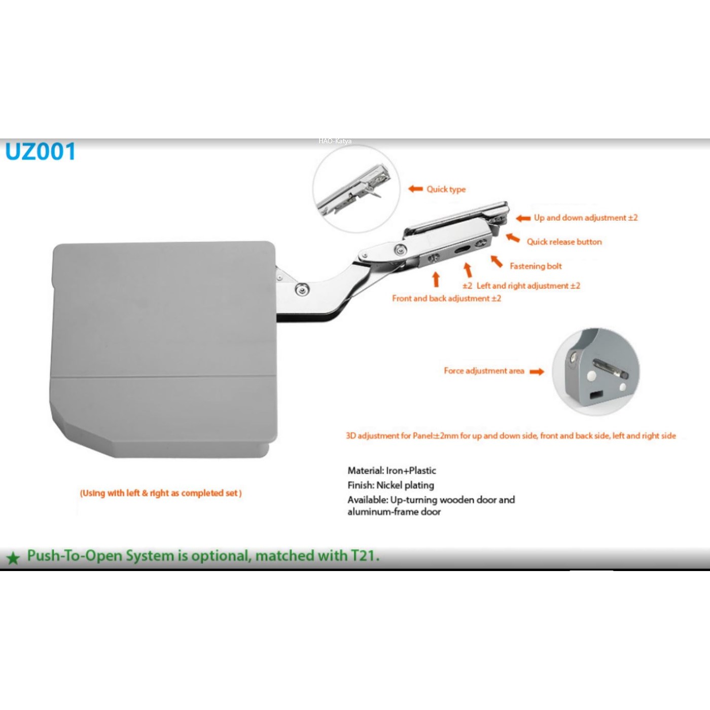 Подъемный механизм поворотный EVA Lift FLAP (XL), KM2500-4000, H400-500мм, серый (уп1 шт) 00003446