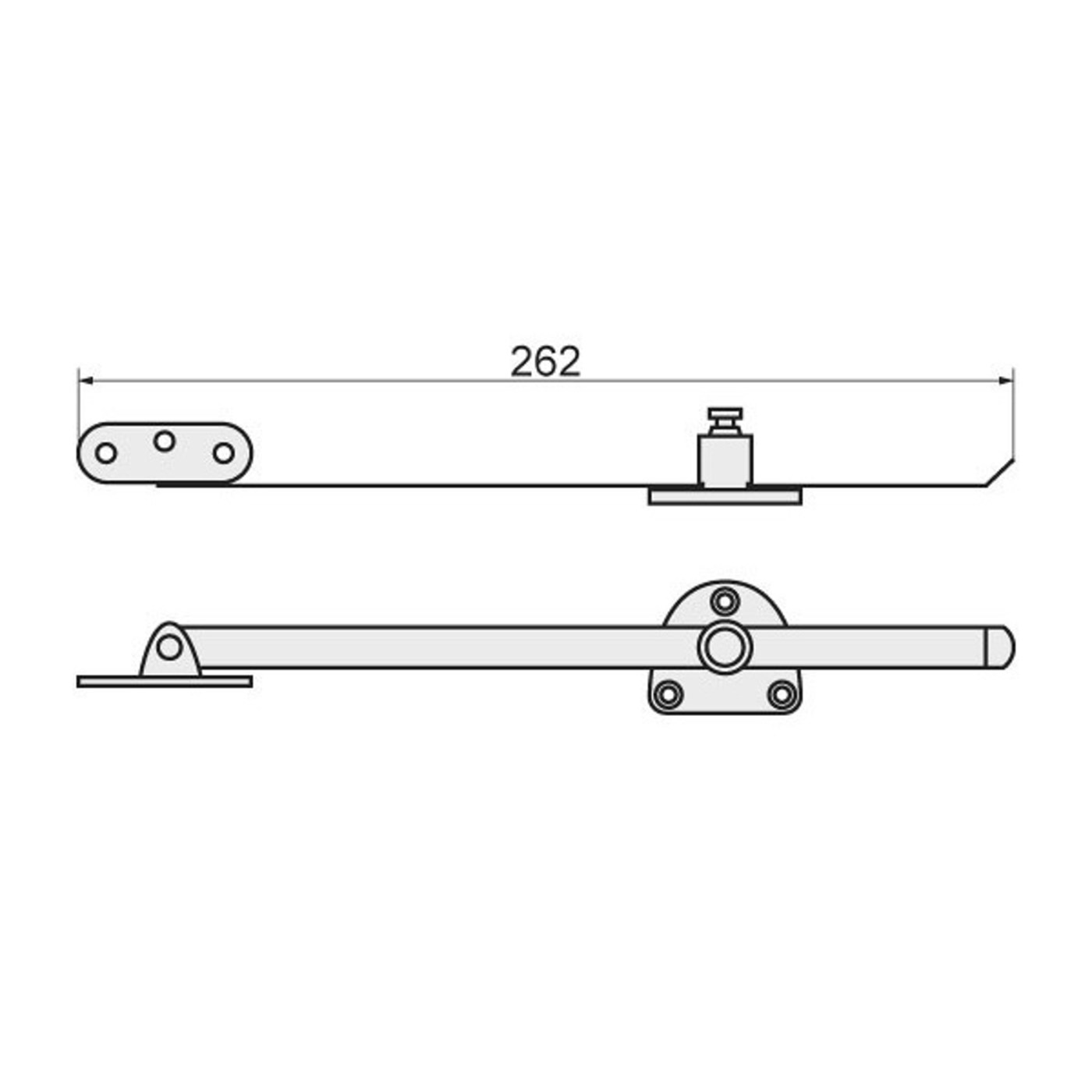 Откидной механизм нижний с шарниром РП AKS 22825
