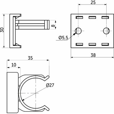 Петля Clip-on вкладная с доводчиком (улучшенная) МФ