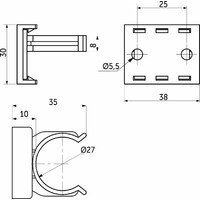 Петля Clip-on вкладная с доводчиком (улучшенная) МФ