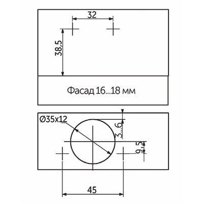 Петля вкладная 07 без пружины h0 clip-on AKS  56104