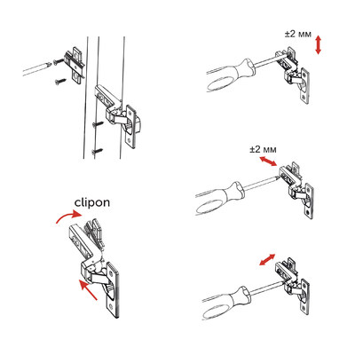Петля вкладная 07 без пружины h0 clip-on AKS  56104