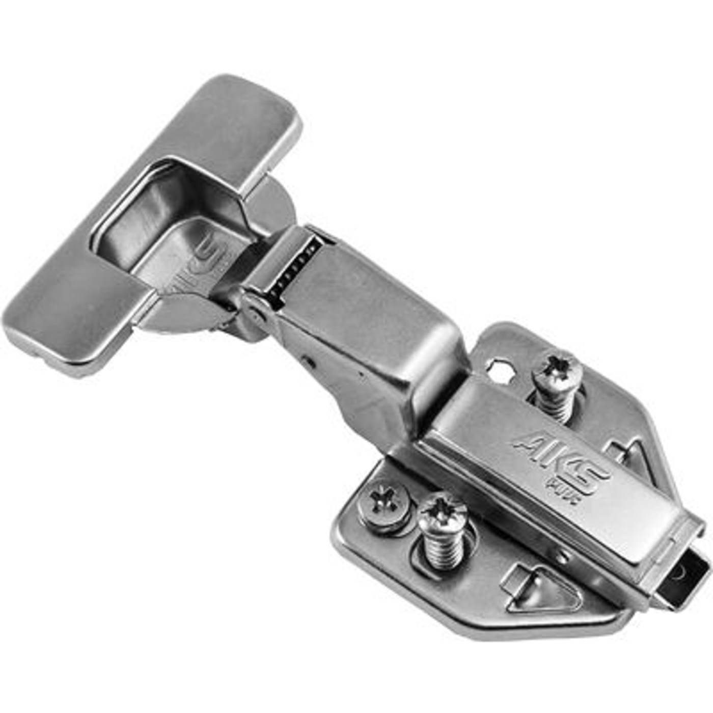 Петля вкладная 07 с 3D-регулировкой, с доводчиком, с накладками, clipon AKS PLUS 66238