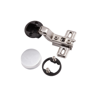 Петля для стекл. двери внутр. 07 с крепл. h0 без еврошурупа загл. хром AKS 39200