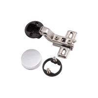 Петля для стекл. двери внутр. 07 с крепл. h0 без еврошурупа загл. хром AKS 39200