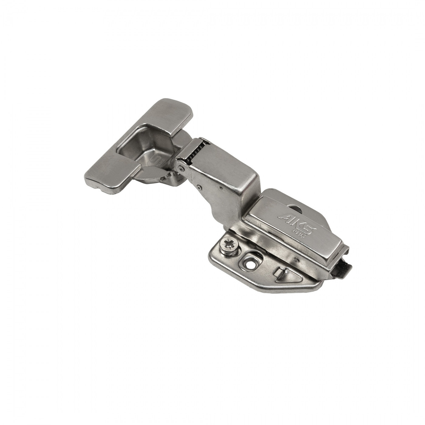 Петля вкладная 07 H3 с 3D-регулировкой, с доводчиком, с накладками, clipon AKS PLUS 91835