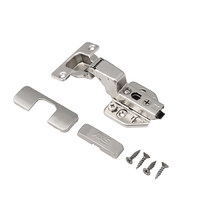 Петля вкладная 07 H3 с 3D-регулировкой, с доводчиком, с накладками, clipon AKS PLUS 91835