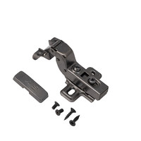 Петля вкладная 07 для алюм. профиля Z-1 с дов-ом h0 черная clip-on,к-т загл+саморезы AKS PLUS 102650