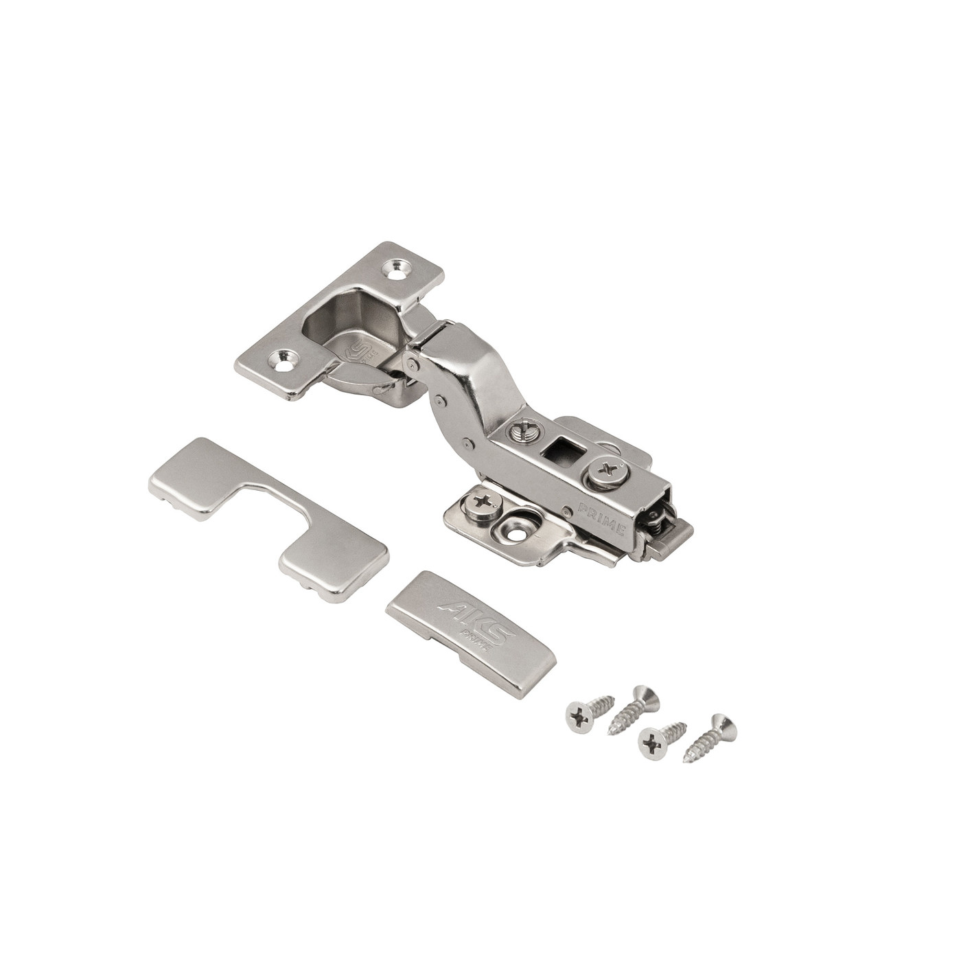 Петля вкладная 07 с доводчиком 45мм h0 clip-on 3D рег-ка к-т заглушек с саморезами AKS PRIME 104943