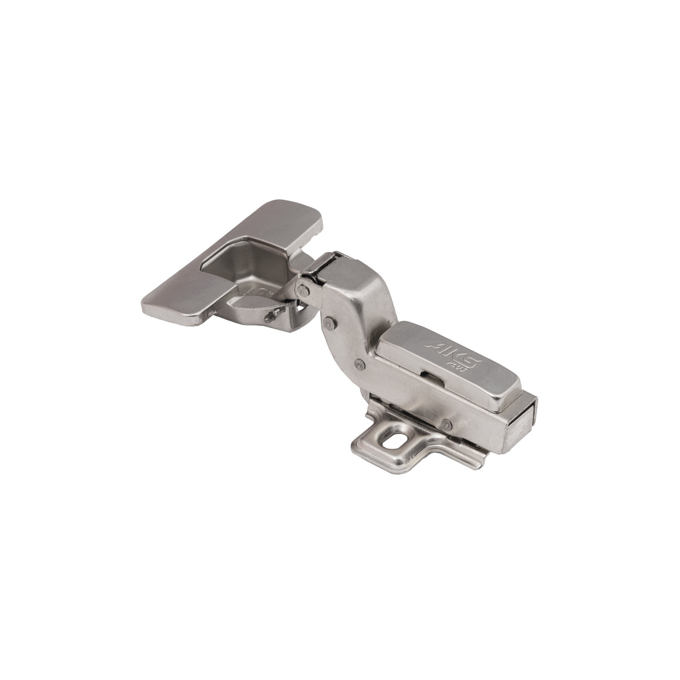 Петля вкладная 07 с доводчиком 45мм h0 clip-on, саморезы, заглушки AKS PLUS 54113