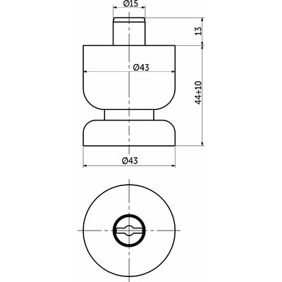 Петля Clip-on накладная с довод. (улучшенная) МФ