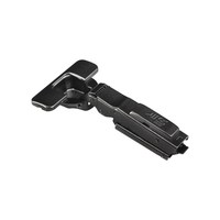 Петля накладная 09, 45 мм H0 3D BLACK узкая планка (накладка+шурупы) AKS PLUS 80554