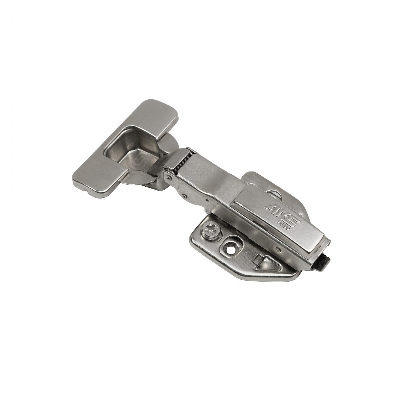 Петля накладная 09 48мм h3 с 3D-регулировкой, с доводчиком, с накладками, clipon AKS PLUS 91834