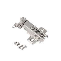 Петля накладная 09 для алюминиевого профиля без доводчика планка h2 slide-on с саморезами AKS  95390