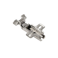 Петля накладная 09 для алюминиевого профиля без доводчика планка h2 slide-on с саморезами AKS  95390