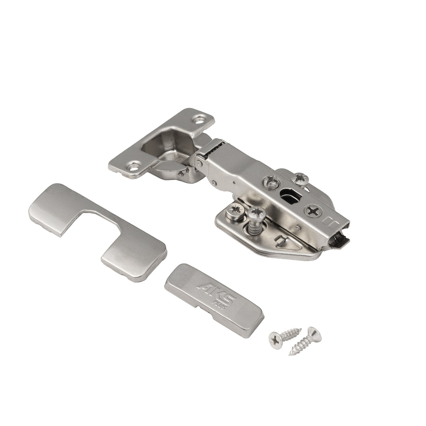 Петля накладная 09 48мм h3 с 3D, с доводчиком, с накладками, clipon AKS PLUS 104660 (нов.арт.113400)