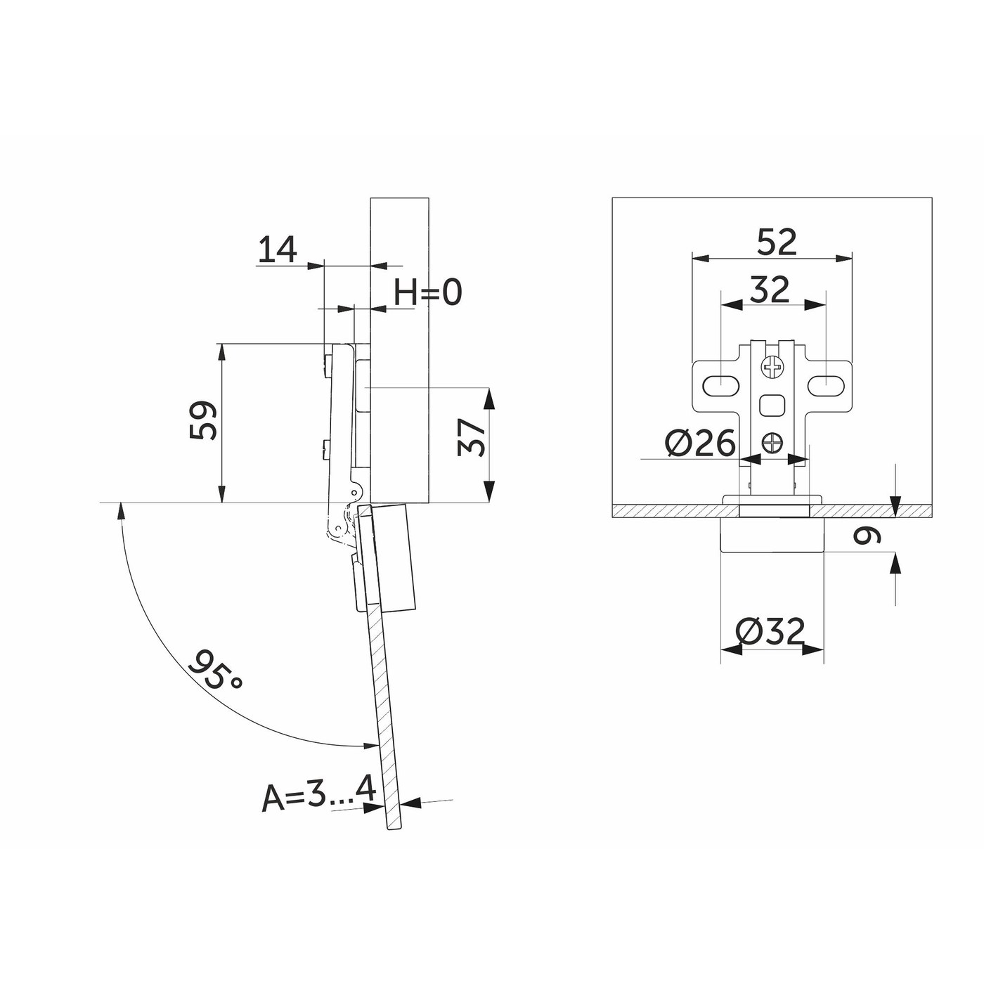 Петля накладная 09 для стекла без доводчика h0 slide-on круглая заглушка хром б/еврошурупа (коробка 200 шт) AKS 39201