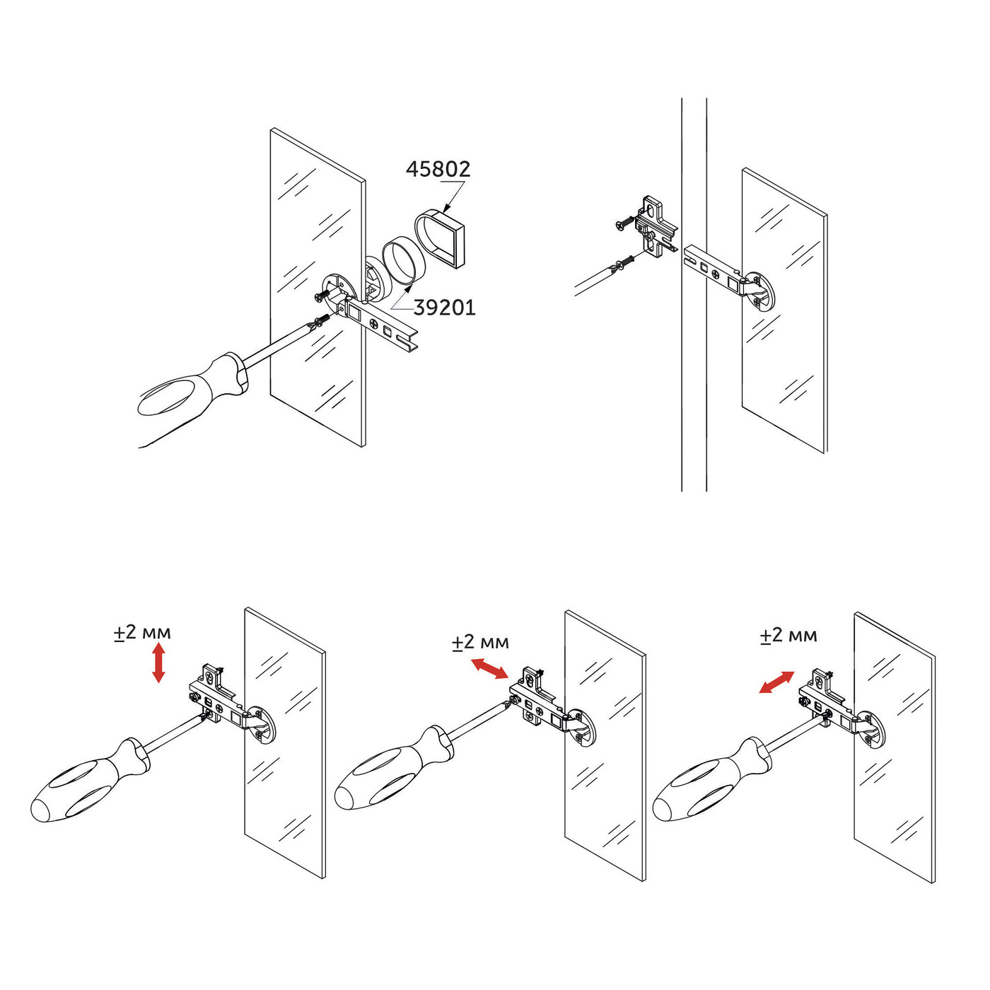 Петля накладная 09 для стекла без доводчика h0 slide-on круглая заглушка хром б/еврошурупа (коробка 200 шт) AKS 39201