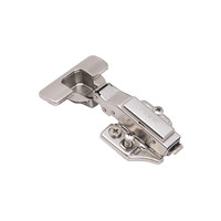 Петля накладная 09 45мм h0 с 3D-рег-кой, с доводч, еврош./накладки, clipon AKS PRIME 113399 (104937)