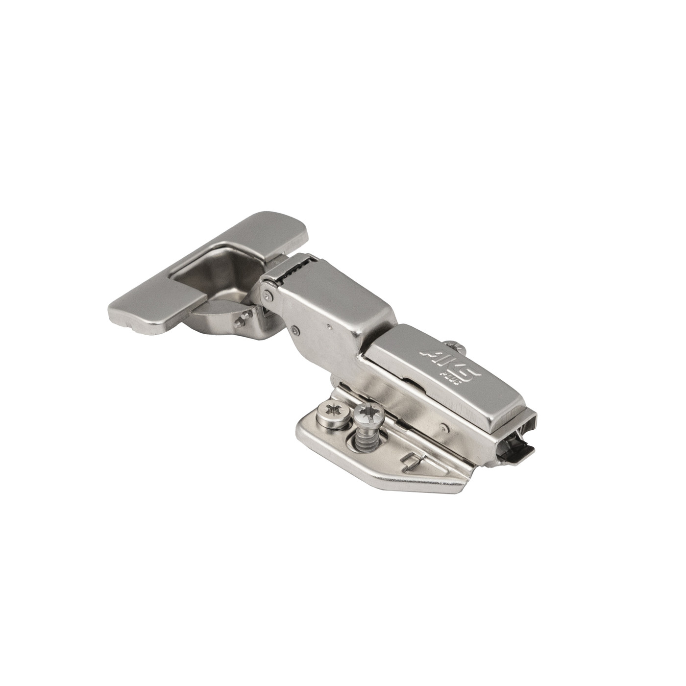 Петля полунакладная 08 h0 с 3D-регул, с доводчиком, с накладками, clipon AKS PLUS 66237