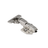 Петля полунакладная 08 h0 с 3D-регул, с доводчиком, с накладками, clipon AKS PLUS 66237