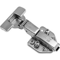 Петля полунакладная 08 h0 с 3D-регул, с доводчиком, с накладками, clipon AKS PLUS 66237