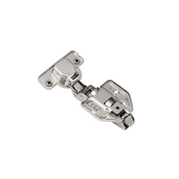 Петля полунакладная 08 H3 с 3D-регулировкой, с доводчиком, с накладками, clipon AKS PLUS 91919