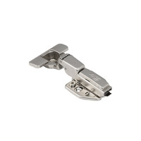 Петля полунакладная 08 с доводчиком 48мм, h0 clip-on 3D рег к-т заглушек с саморезами AKS PLUS 62798