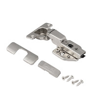 Петля полунакладная 08 с доводчиком 48мм, h0 clip-on 3D рег к-т заглушек с саморезами AKS PLUS 62798