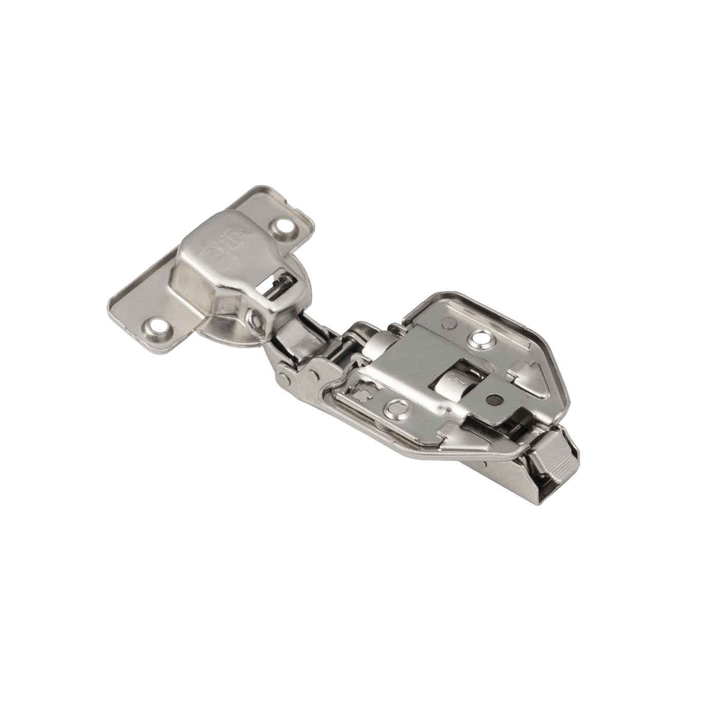 Петля полунакладная 08 с доводчиком 48мм, h0 clip-on 3D рег к-т заглушек с саморезами AKS PLUS 62798