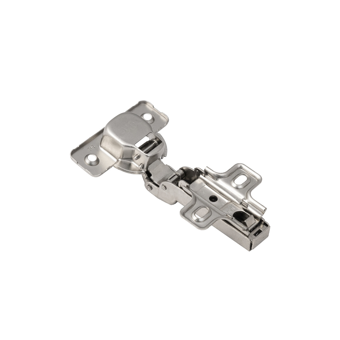 Петля полунакладная 08 без доводчика 45мм планка h0 clip-on без пружины б/еврошурупа AKS   81117