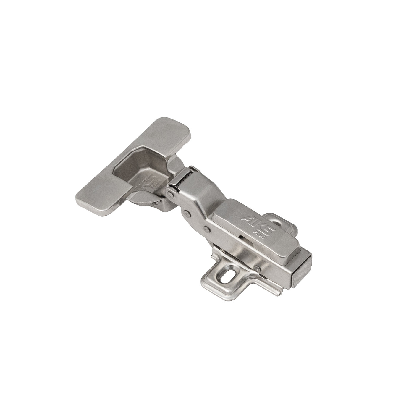 Петля полунакладная 08 с доводчиком 45мм, h0 clip-on, к-т заглушек с саморезами AKS PLUS 54112