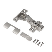 Петля полунакладная 08 с доводчиком 45мм, h0 clip-on, к-т заглушек с саморезами AKS PLUS 54112