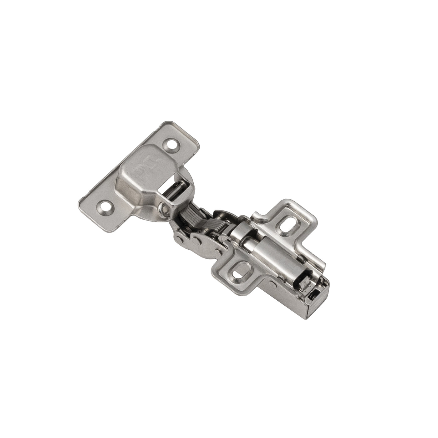 Петля полунакладная 08 с доводчиком 45мм, h0 clip-on, к-т заглушек с саморезами AKS PLUS 54112