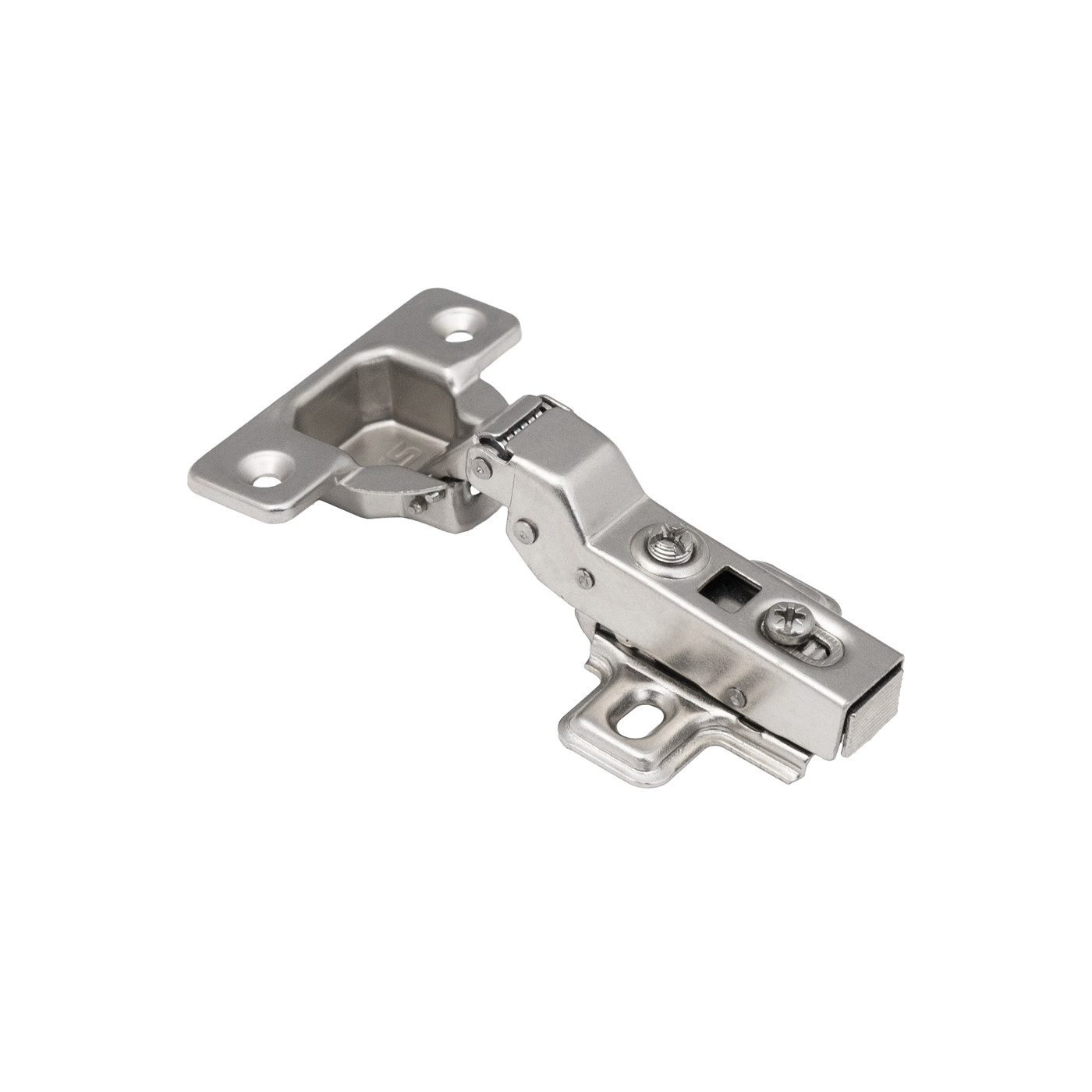 Петля полунакладная 08 с доводчиком + clipon,  AKS 113509 (аналог 11137)