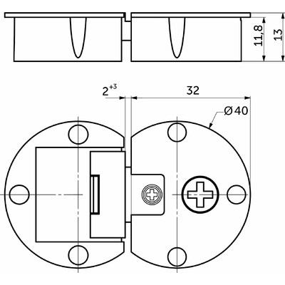 Петля барная, металл/металл разборная AKS 84807