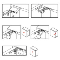 Петля встраиваемая в корпус с доводчиком 3D регулировка с саморезами AKS SMART AKS 90967