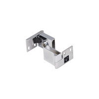 Петля для стекла без доводчика непроходная левая+правая, хром, б/еврошурупа AKS 44743