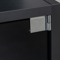 Петля для стекла без доводчика непроходная левая+правая, хром, б/еврошурупа AKS 44743