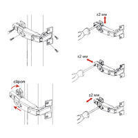 Петля 165* с доводчиком  clipon, AKS 28005 (новый код 105634)